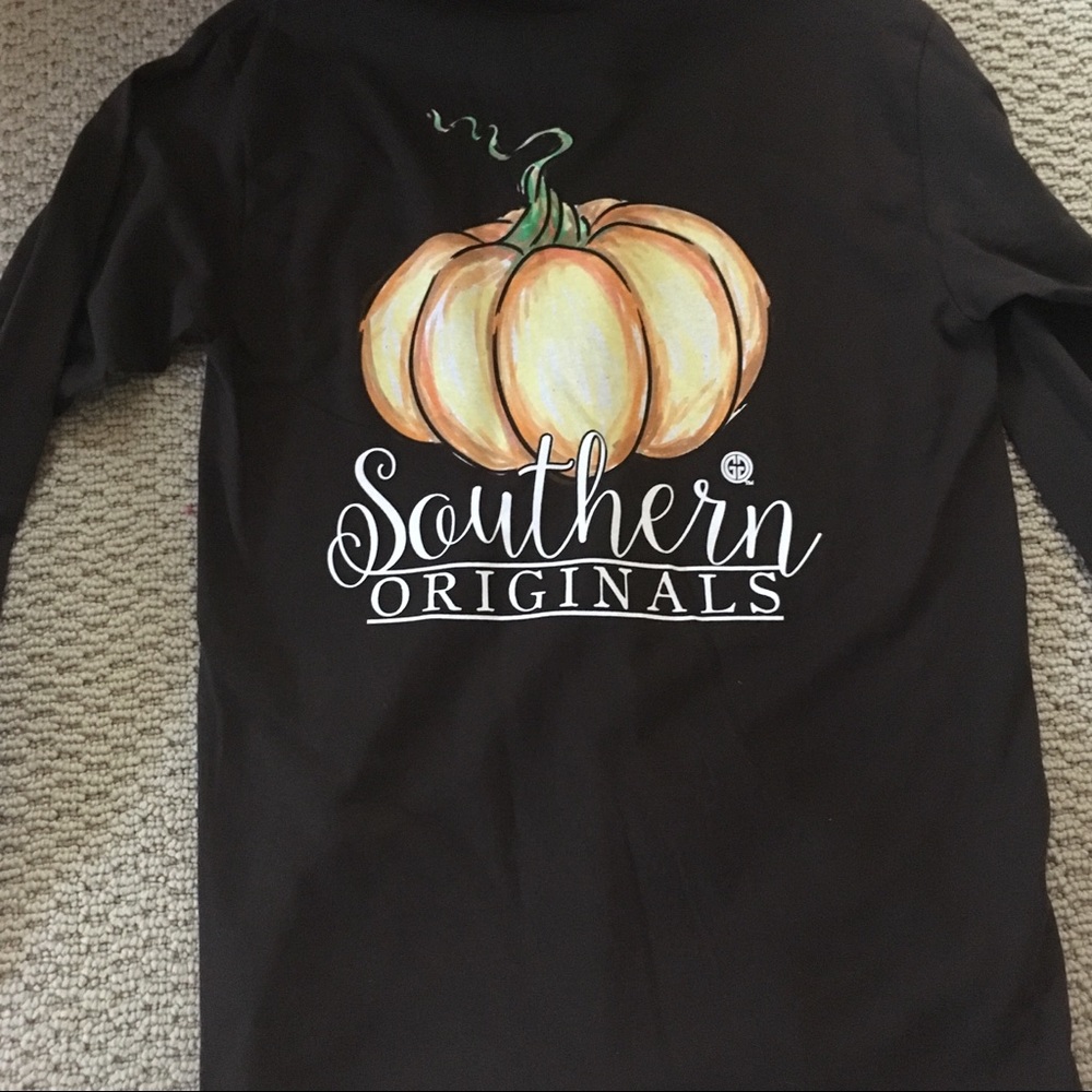 Pumpkin girlie girl originals long sleeve tee.